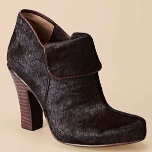 Fossil Espresso Brown Sadie High Heel Bootie Size 7